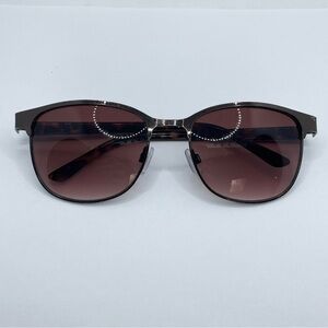 Oscar de la Renta‎ 3043 Brown Tortoise Shell Metal Frame Sunglasses